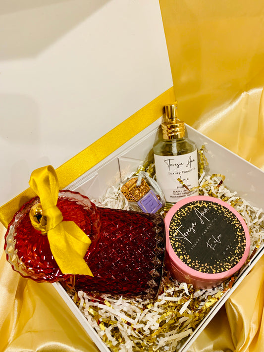 The Gift Tree Tea & Fragrance Gift Hamper | Flask, Mug, Diffuser Set, Candle,  Chocolates, Wafers,